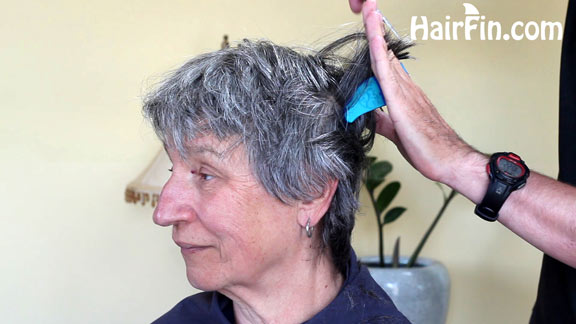 How to do an older women's DIY haircut at home